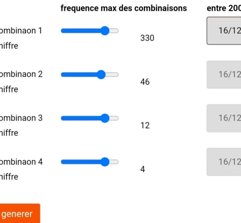 Générateur de combinaison