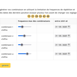 Générateur de combinaison
